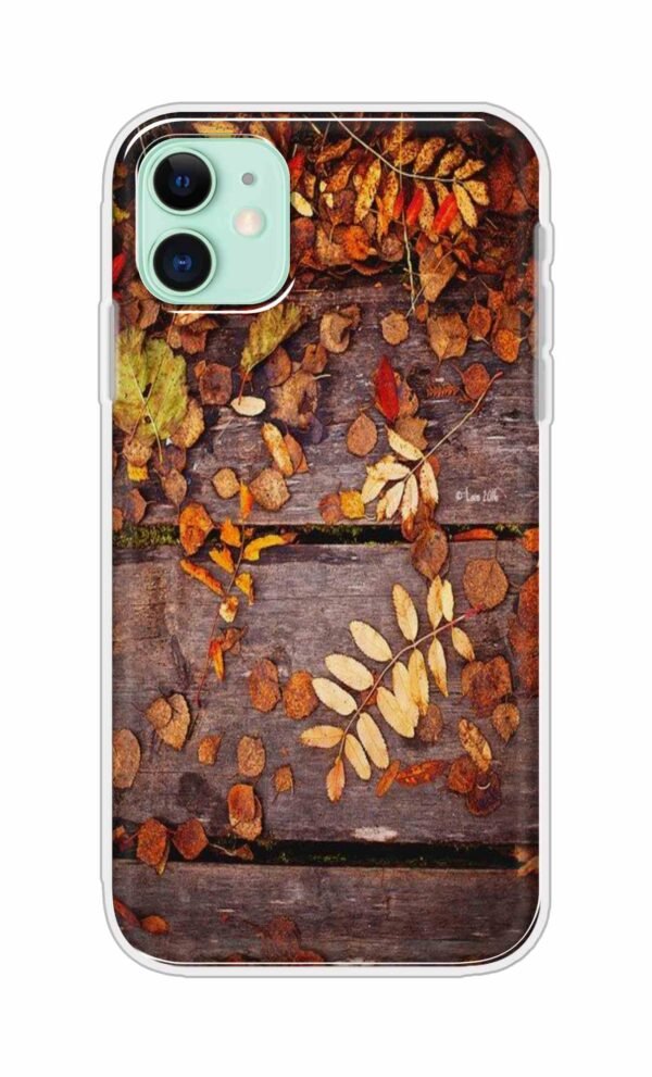 Leaves on Wood Back Case For Apple Iphone 11