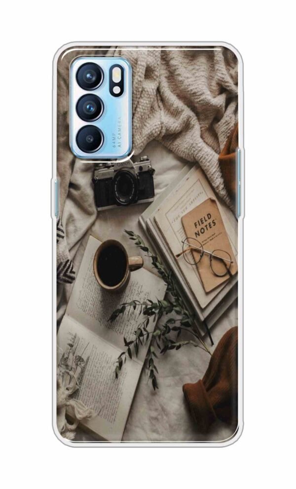 Notepad-Pen-Specs Back Case For OPPO RENO 6