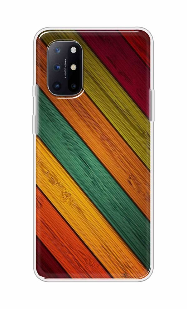Colorful wooden texture Back Case For OnePlus 8T