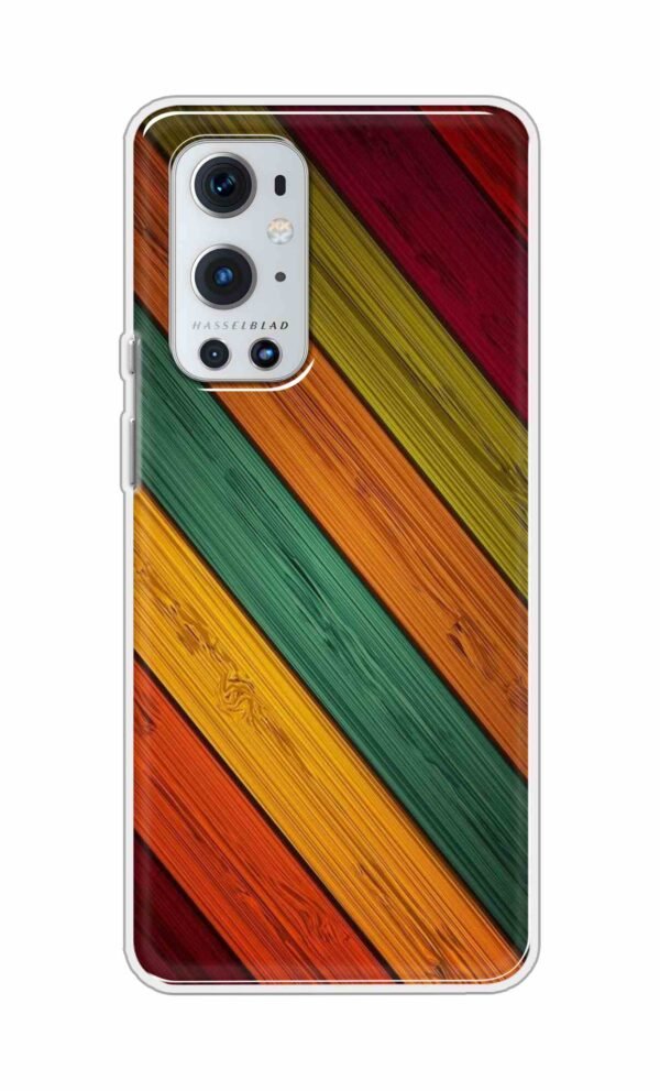 Colorful wooden texture Back Case For OnePlus 9 Pro