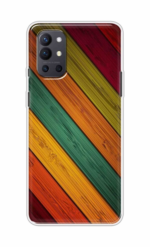 Colorful wooden texture Back Case For OnePlus 9R