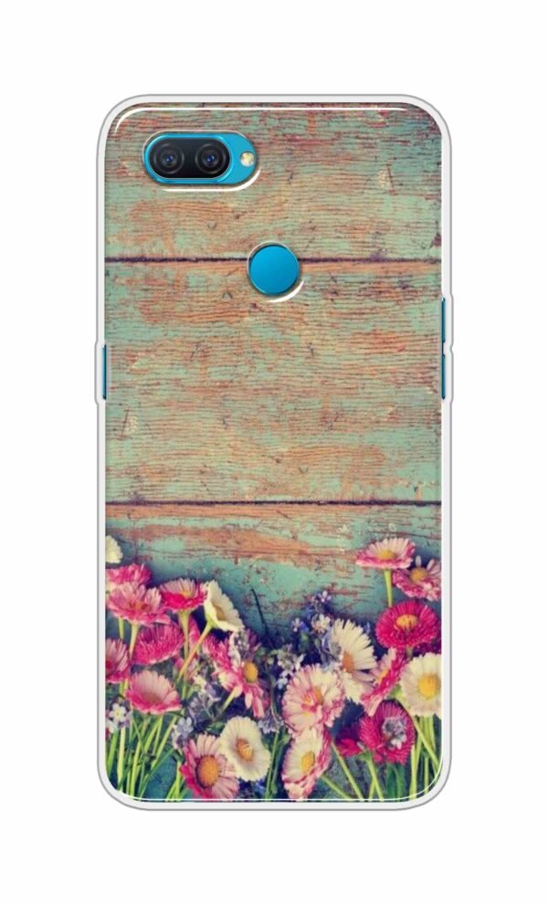 Flower Style Back Case For Oppo A12