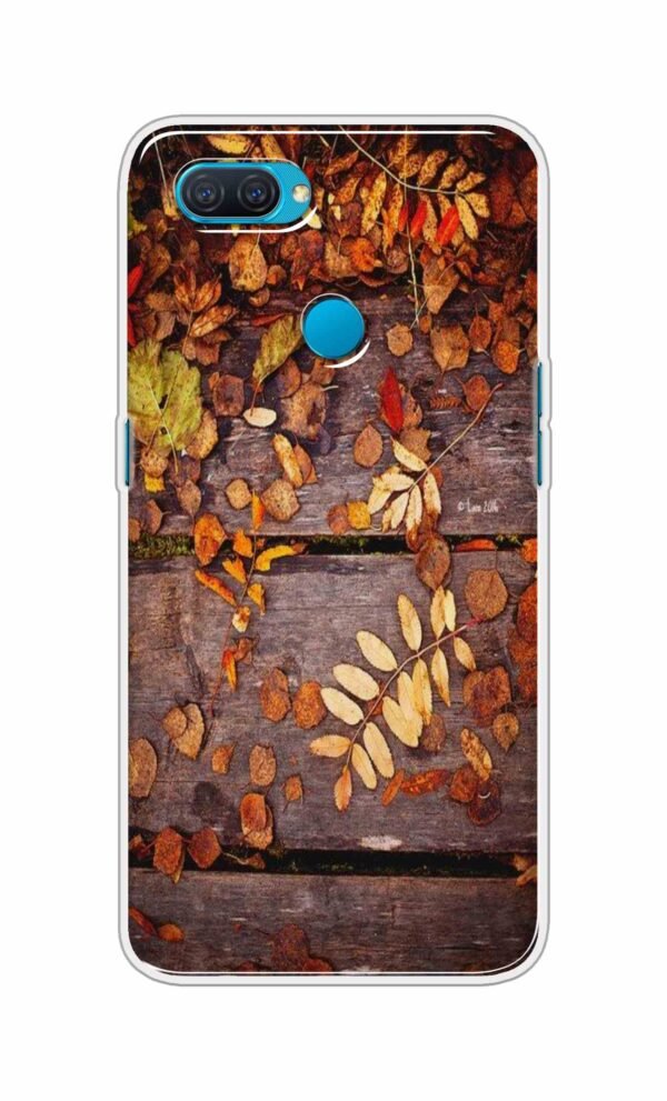 Leaves on Wood Back Case For Oppo A12