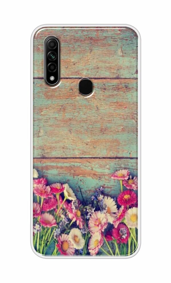 Flower Style Back Case For Oppo A31 (2020)