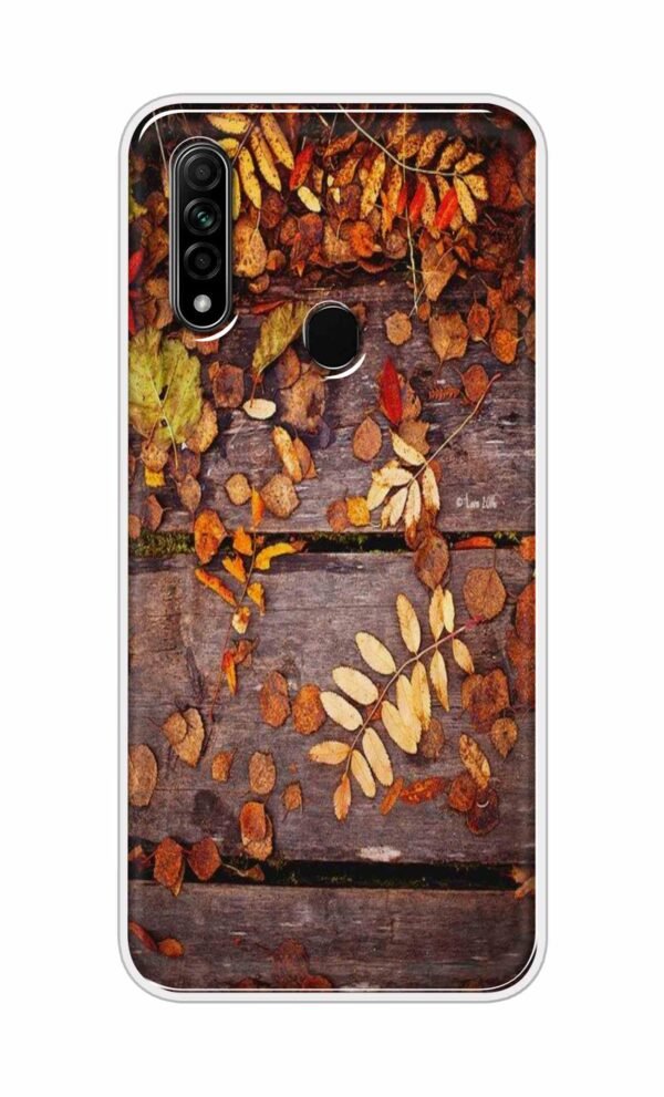 Leaves on Wood Back Case For Oppo A31 (2020)