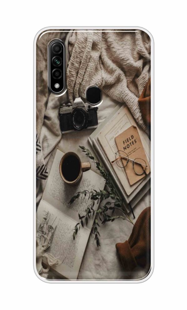 Notepad-Pen-Specs Back Case For Oppo A31 (2020)