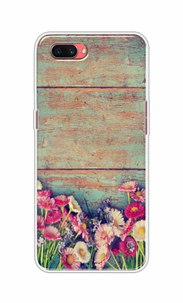 Flower Style Back Case For Oppo A3s