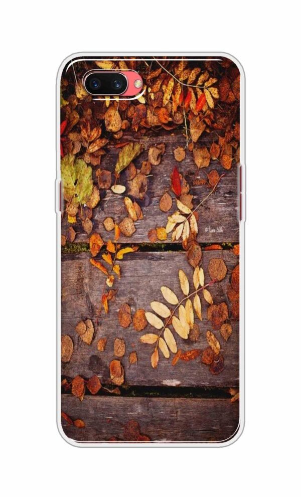Leaves on Wood Back Case For Oppo A3s