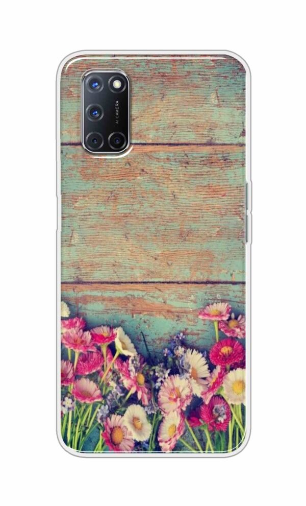 Flower Style Back Case For Oppo A52