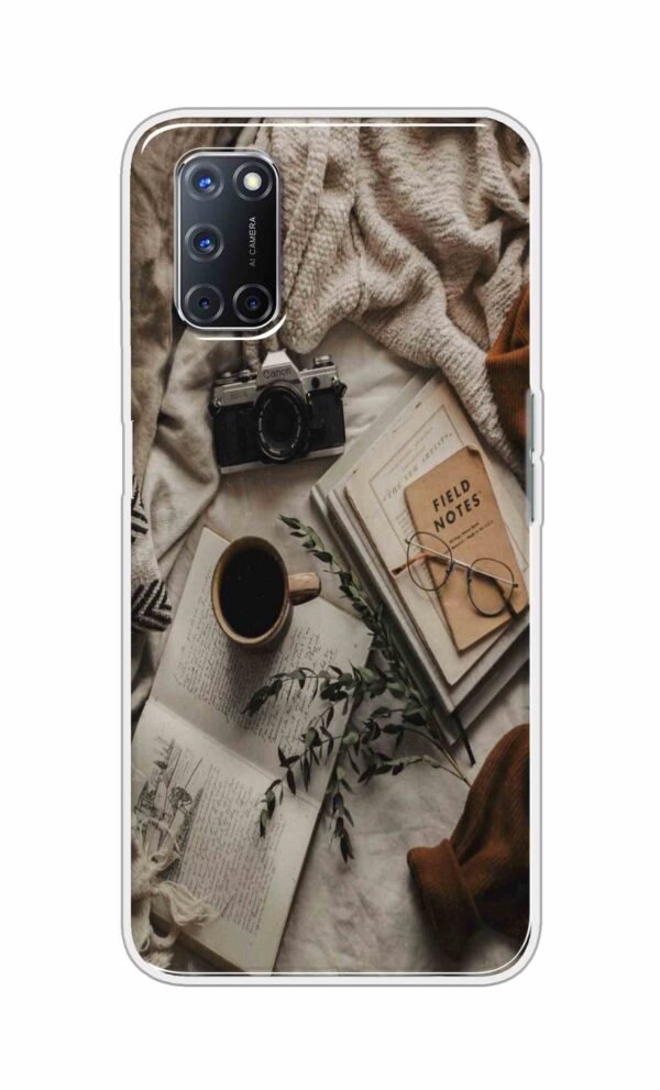 Notepad-Pen-Specs Back Case For Oppo A52