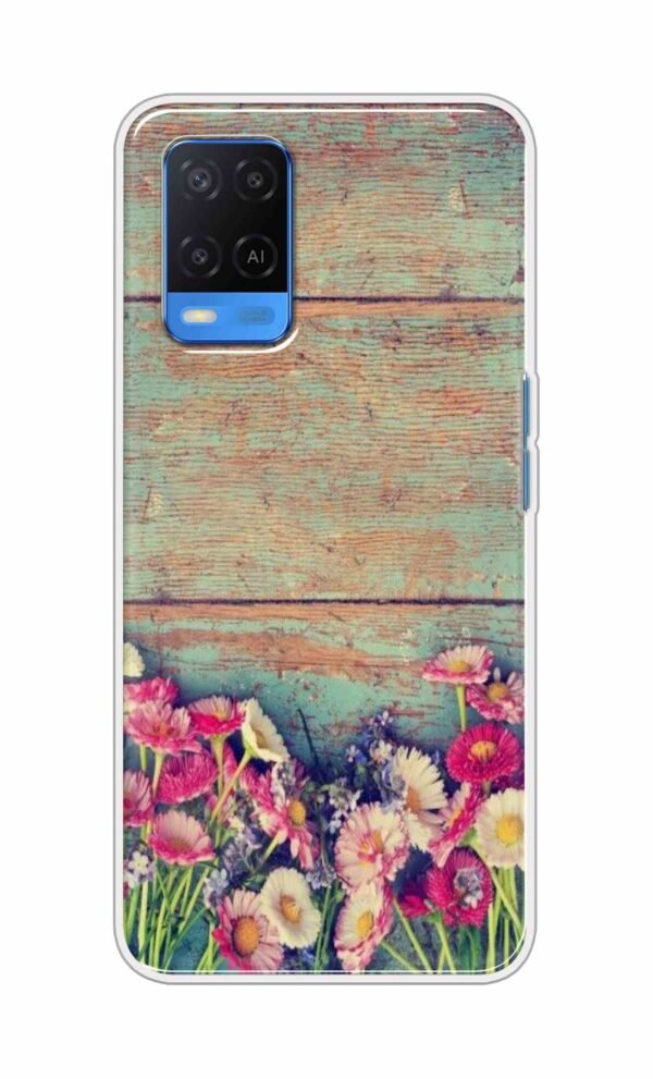 Flower Style Back Case For Oppo A54