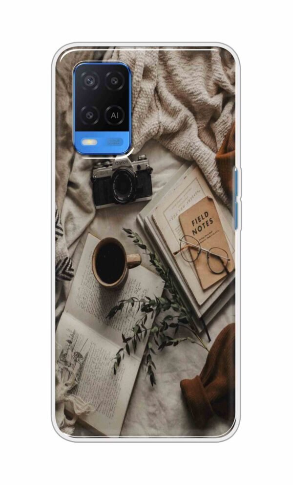 Notepad-Pen-Specs Back Case For Oppo A54