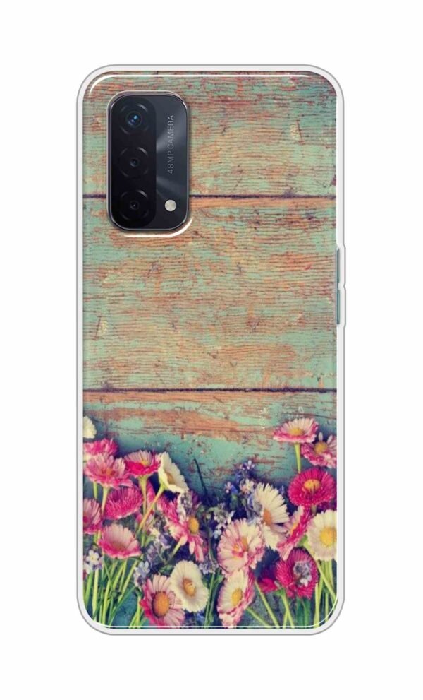 Flower Style Back Case For Oppo A74