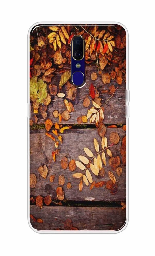 Leaves on Wood Back Case For Oppo F11