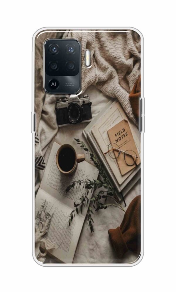 Notepad-Pen-Specs Back Case For Oppo F19 Pro