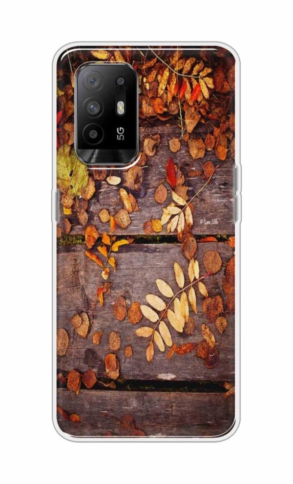 Leaves on Wood Back Case For Oppo F19 Pro Plus