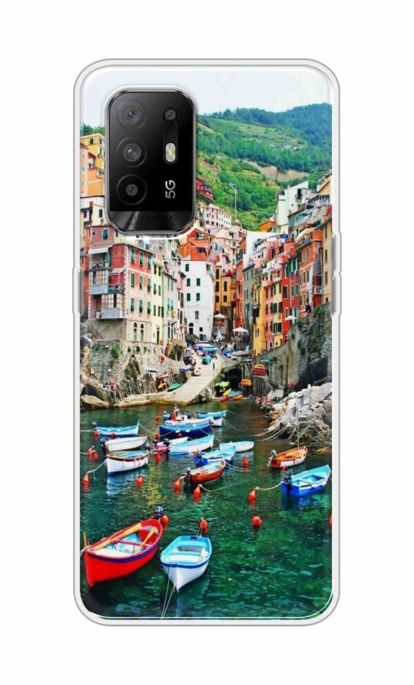 Water-Boat- Homes Back Case For Oppo F19 Pro Plus