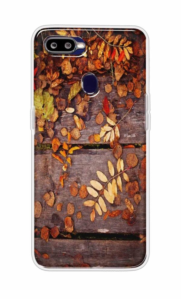 Leaves on Wood Back Case For Oppo F9 Pro