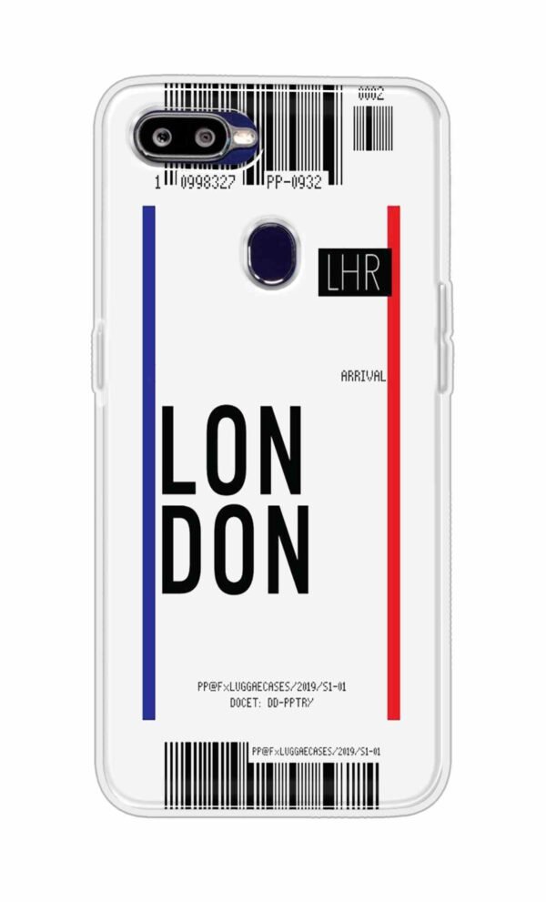 London Ticket Back Case For Oppo F9 Pro
