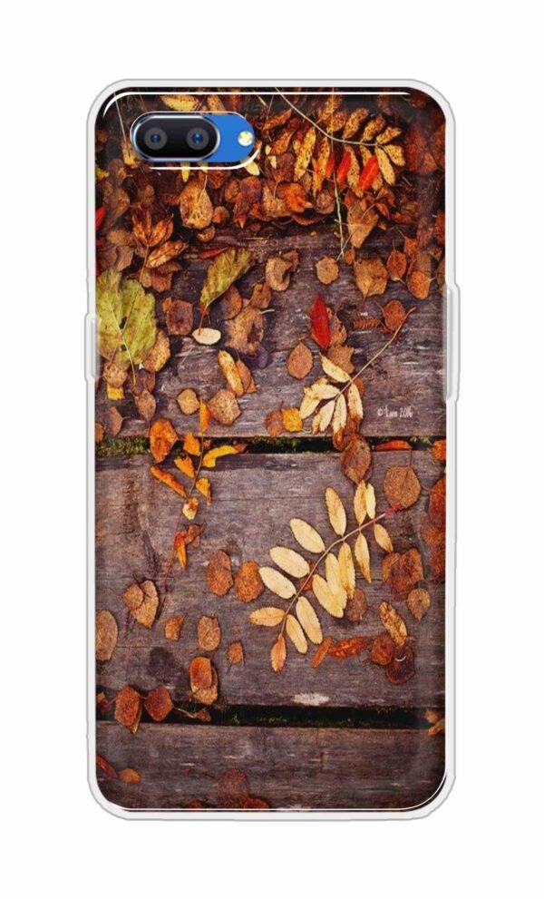 Leaves on Wood Back Case For Oppo Realme C1