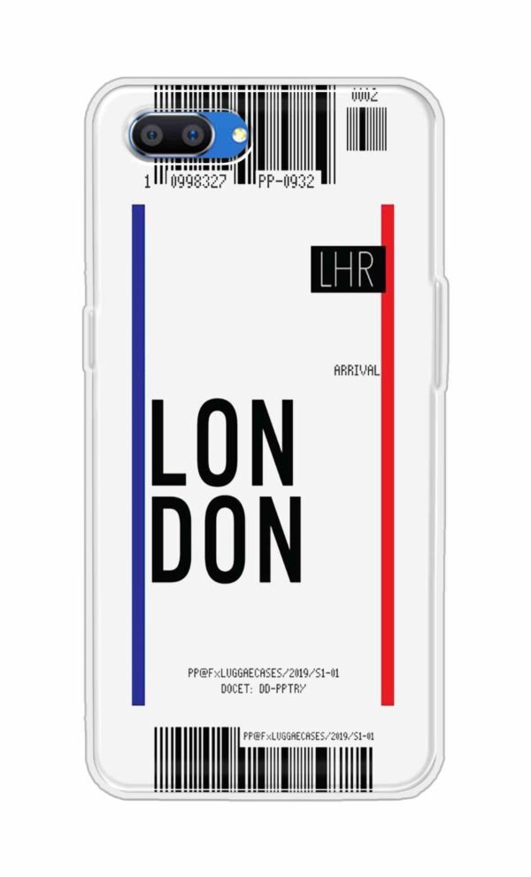 London Ticket Back Case For Oppo Realme C1