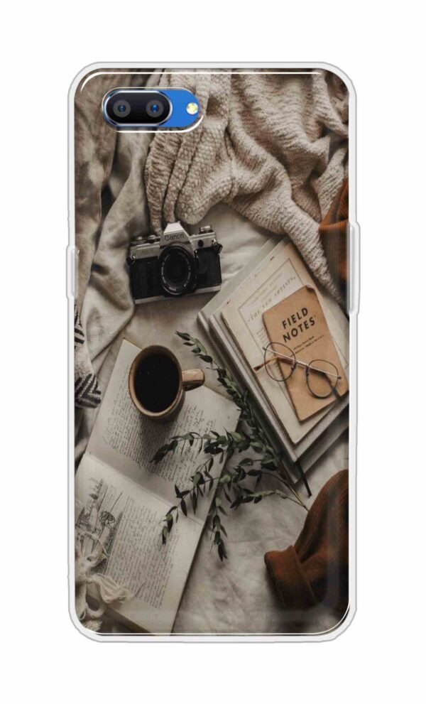 Notepad-Pen-Specs Back Case For Oppo Realme C1