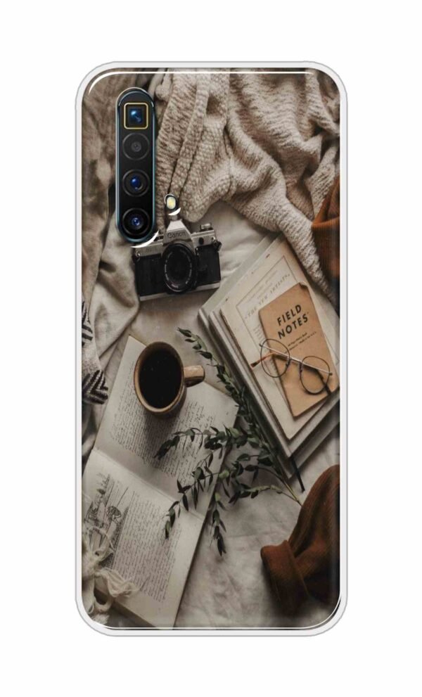 Notepad-Pen-Specs Back Case For Oppo Realme X3