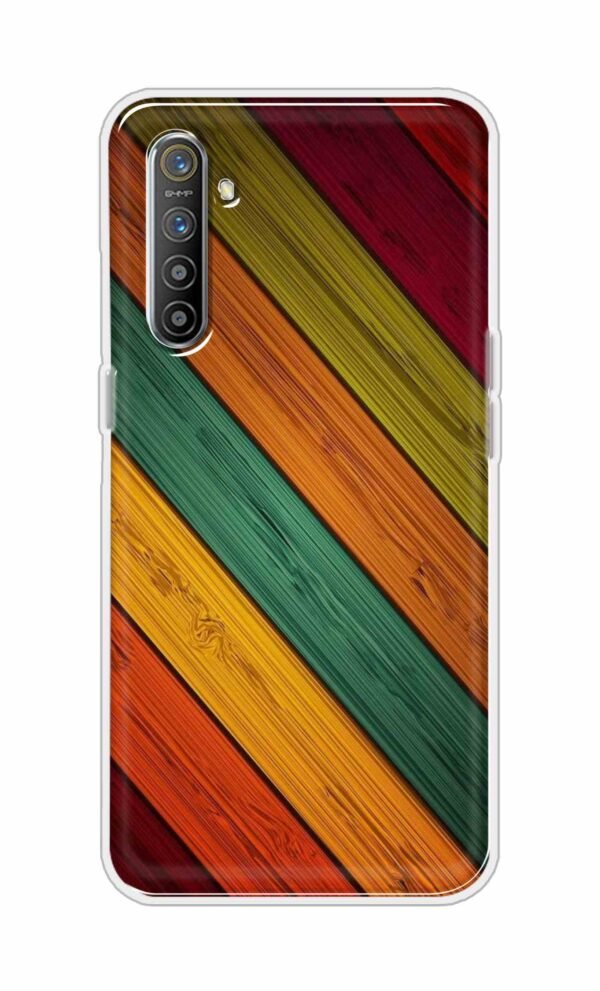 Colorful wooden texture Back Case For Oppo Realme XT