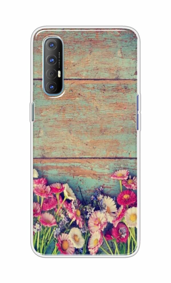 Flower Style Back Case For Oppo Reno 4 Pro