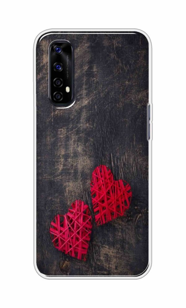 Heart with Wooden Background Back Case For Realme Narzo 20 Pro