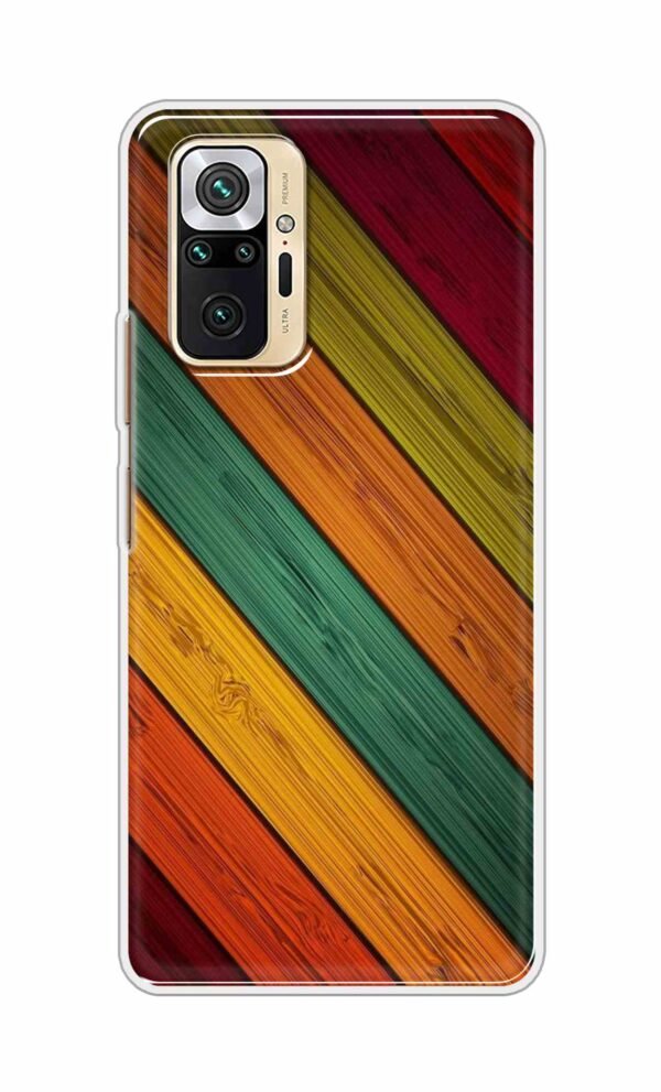 Colorful wooden texture Back Case For Redmi Note 10 Pro Max