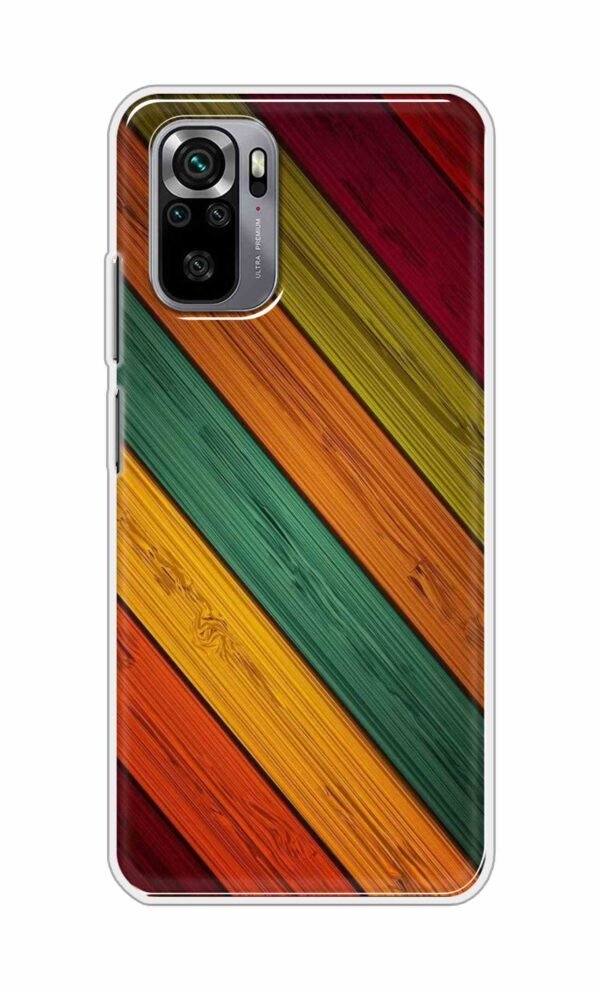 Colorful wooden texture Back Case For Redmi Note 10s