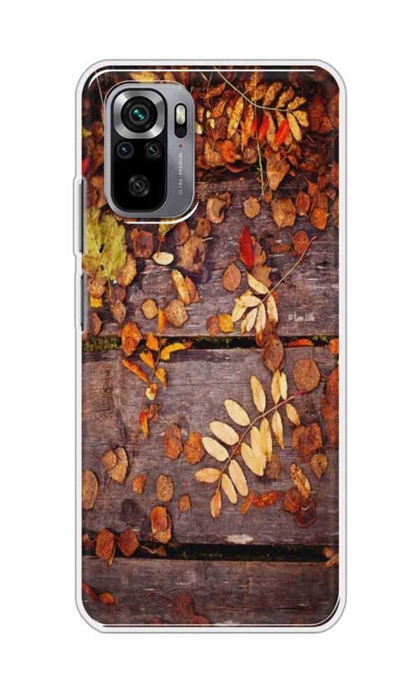 Leaves on Wood Back Case For Redmi Note 10s