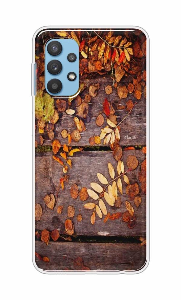 Leaves on Wood Back Case For Samsung A32