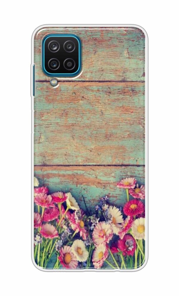 Flower Style Back Case For Samsung Galaxy A12