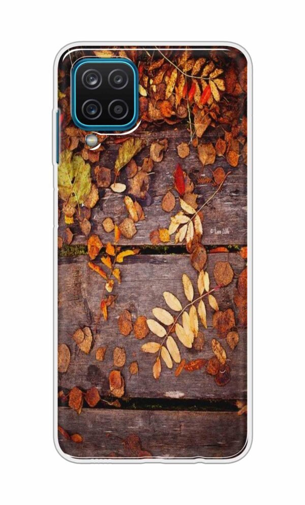 Leaves on Wood Back Case For Samsung Galaxy A12