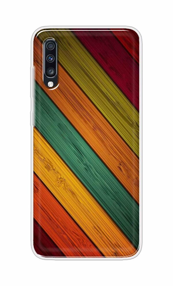 Colorful wooden texture Back Case For Samsung Galaxy A70