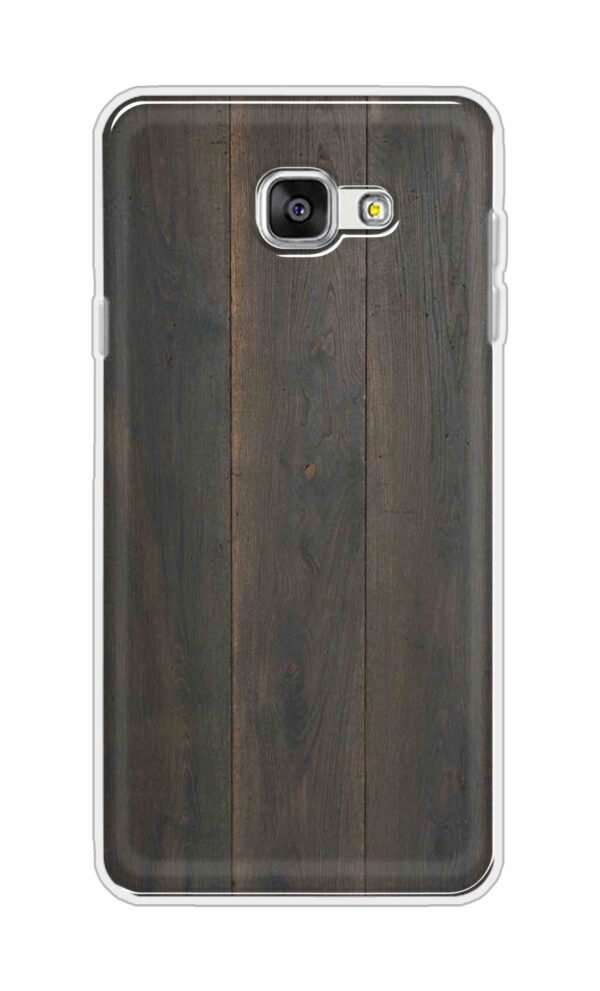 Blackish Wooden Texture Back Case For Samsung Galaxy A7 (2016)