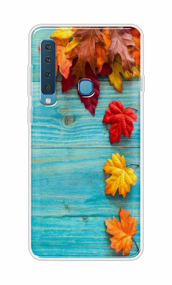 Blue Wood Flowers Back Case For Samsung Galaxy A9 (2018)