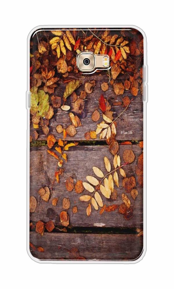 Leaves on Wood Back Case For Samsung Galaxy C7 Pro
