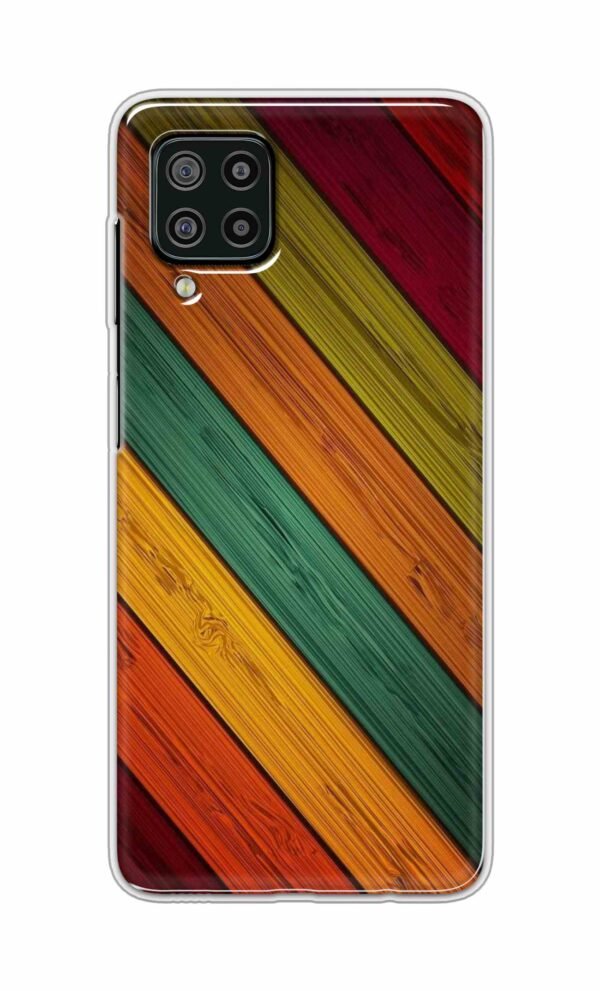 Colorful wooden texture Back Case For Samsung Galaxy F22