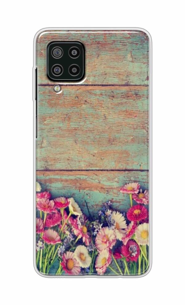 Flower Style Back Case For Samsung Galaxy F22