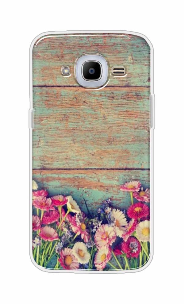 Flower Style Back Case For Samsung Galaxy J2 (2016)
