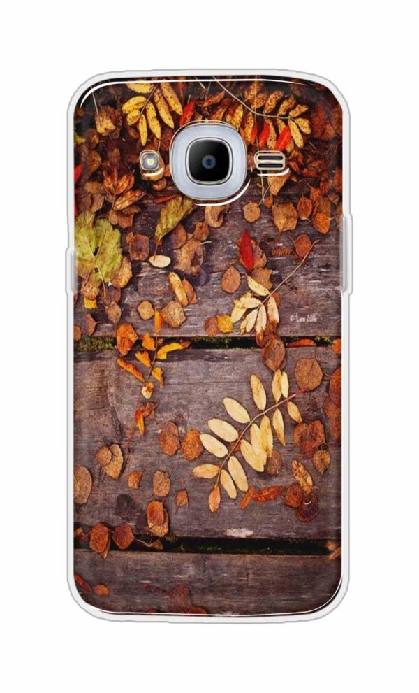 Leaves on Wood Back Case For Samsung Galaxy J2 (2016)
