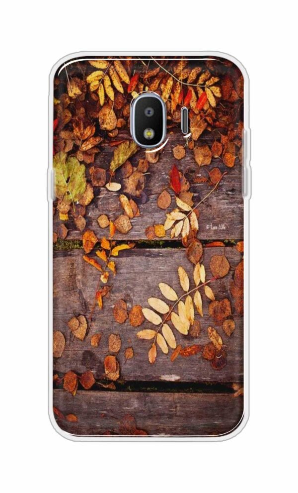 Leaves on Wood Back Case For Samsung Galaxy J2 (2018)