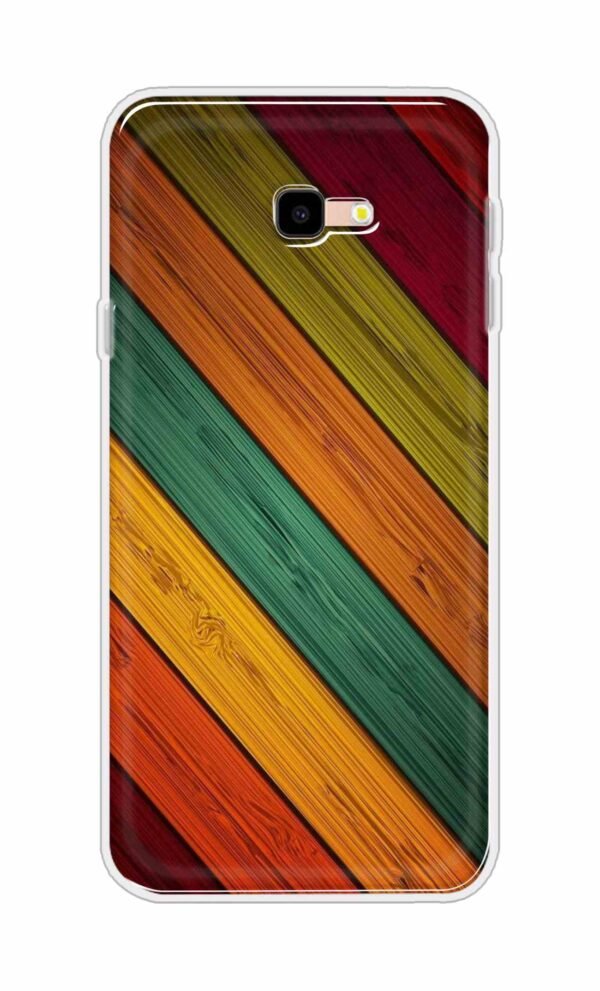 Colorful wooden texture Back Case For Samsung Galaxy J4 Plus