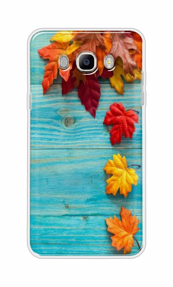 Blue Wood Flowers Back Case For Samsung Galaxy J7 (2016)