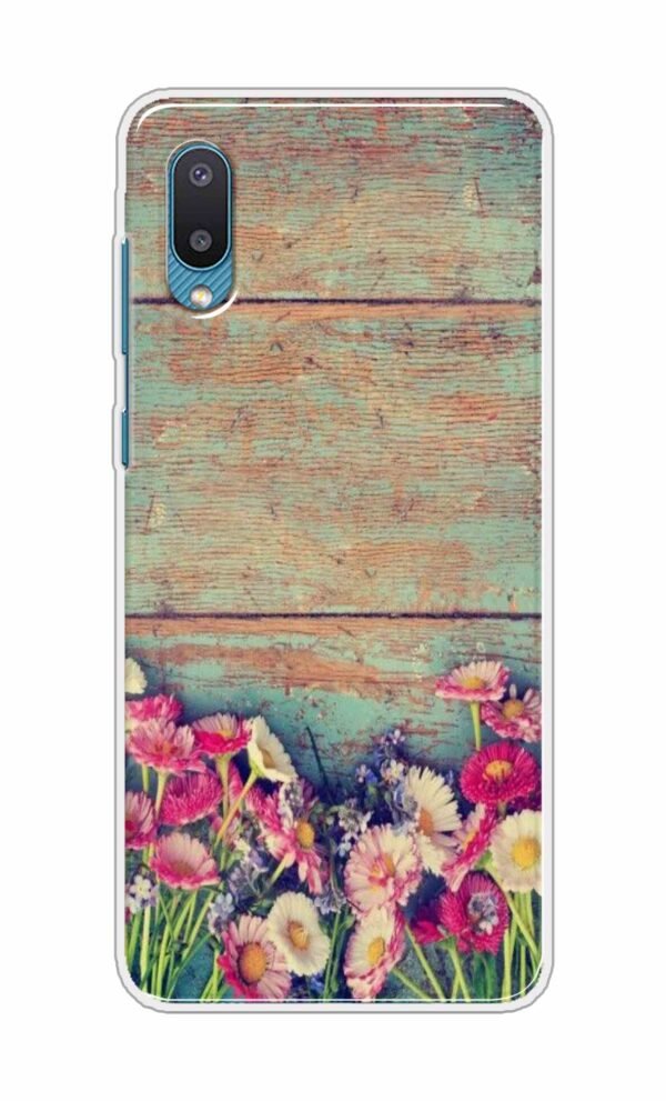 Flower Style Back Case For Samsung Galaxy M02