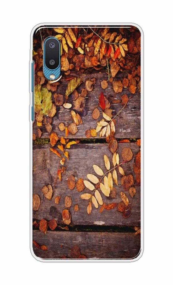 Leaves on Wood Back Case For Samsung Galaxy M02
