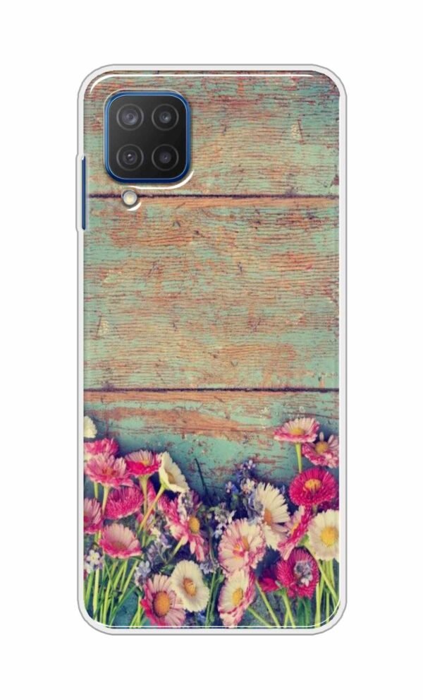 Flower Style Back Case For Samsung Galaxy M12
